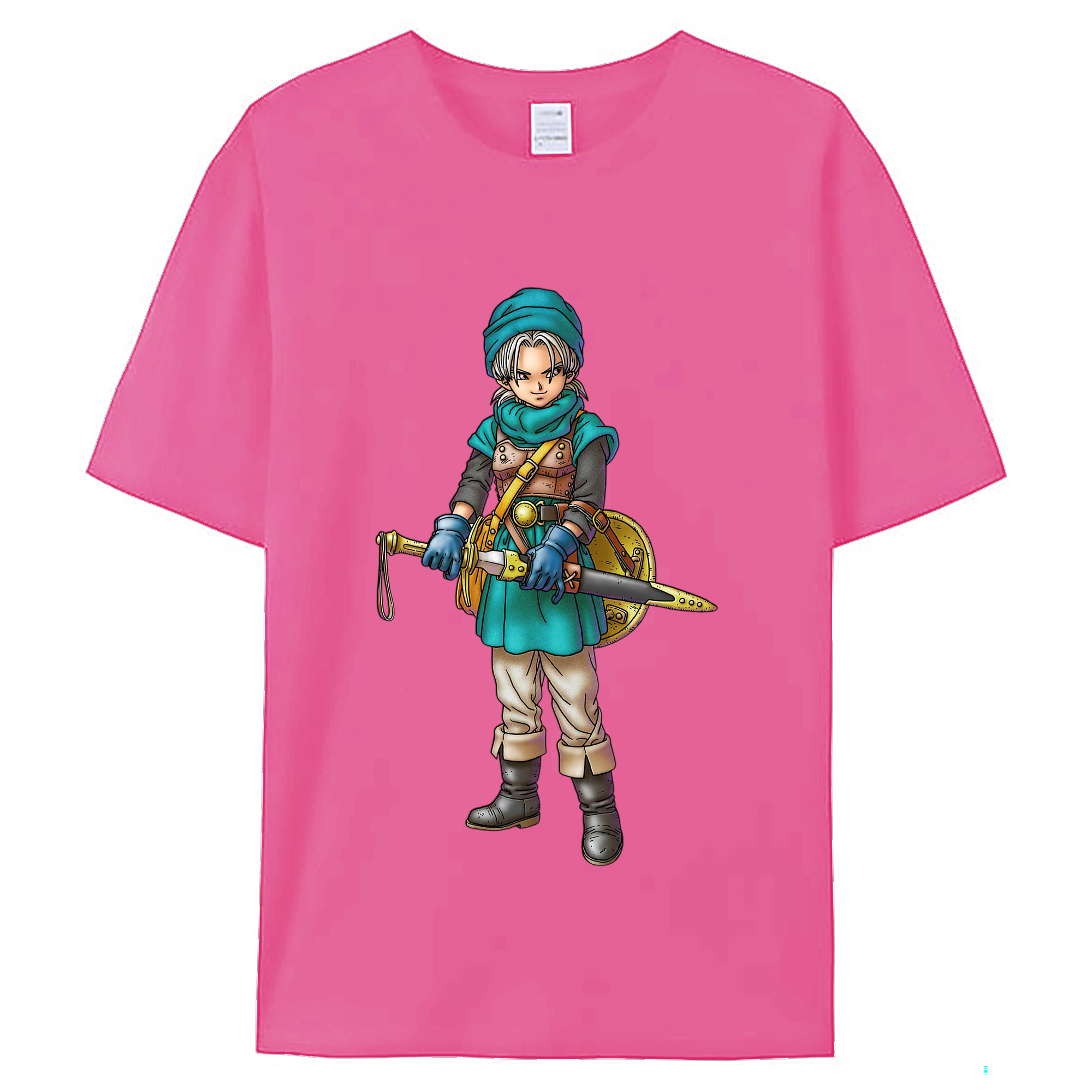 （画像用） ドラゴンクエスト Doragon Kuesuto Dragon Quest レディースカジュアルプリントTシャツ（綿100％）